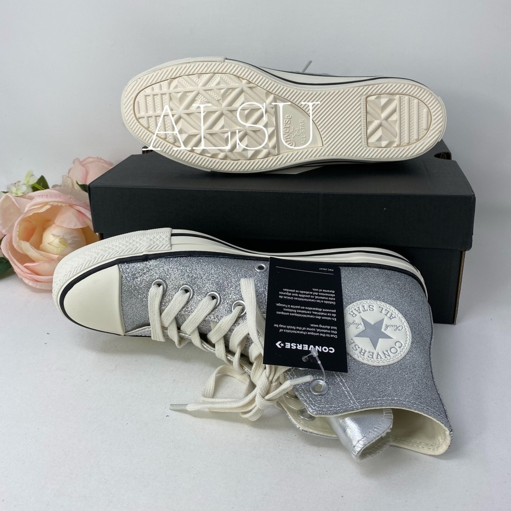 Converse Chuck Taylor All Star High Top Silver W - Picture 5 of 8